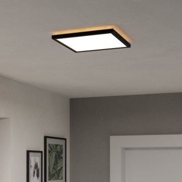 Eglo - LED RGBW Prigušiva stropna svjetiljka za kupaonicu LED/13,4W/230V 2700-6500K 29x29 cm IP44 crna