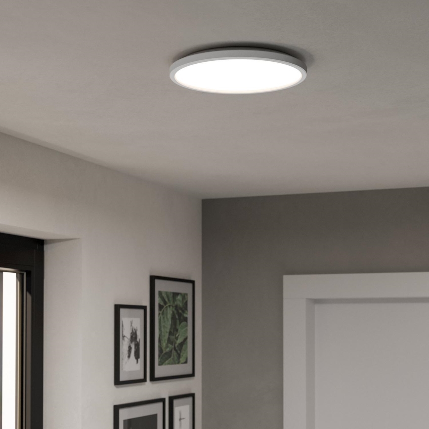 Eglo - LED RGBW Prigušiva stropna svjetiljka za kupaonicu LED/13,9W/230V 2700-6500K pr. 30 cm IP44 bijela ZigBee