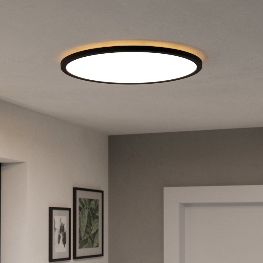 Eglo - LED RGBW Prigušiva stropna svjetiljka za kupaonicu LED/16,8W/230V 2700-6500K pr. 50 cm IP44 crna ZigBee