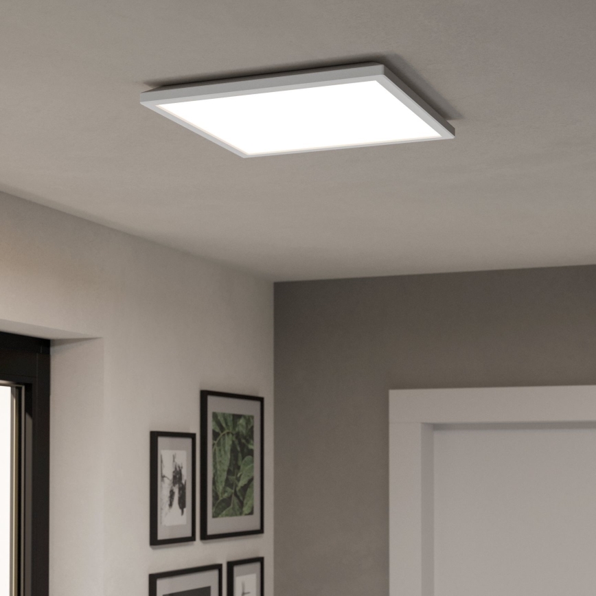 Eglo - LED RGBW Prigušiva stropna svjetiljka za kupaonicu LED/17,6W/230V 2700-6500K 39x39 cm IP44 bijela ZigBee