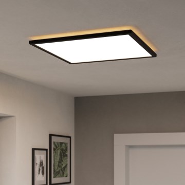 Eglo - LED RGBW Prigušiva stropna svjetiljka za kupaonicu LED/17W/230V 2700-6500K 50x50cm IP44 crna ZigBee