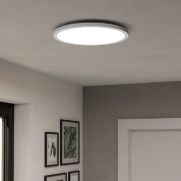 Eglo - LED RGBW Prigušiva stropna svjetiljka za kupaonicu LED/18,5W/230V 2700-6500K pr.38,9cm IP44 bijela ZigBee