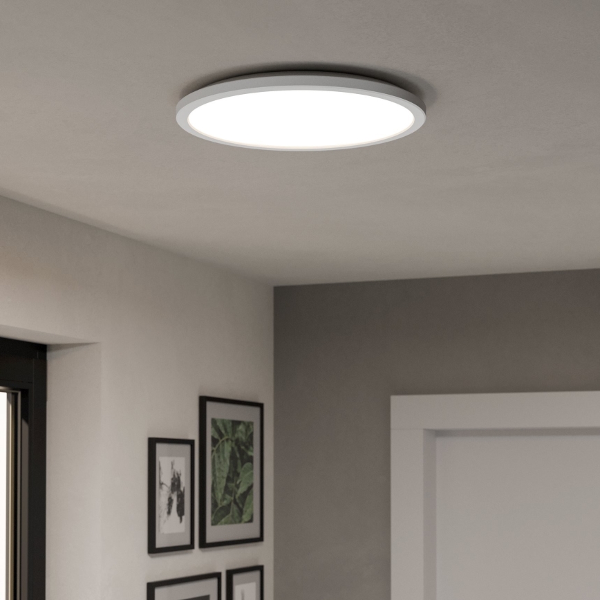 Eglo - LED RGBW Prigušiva stropna svjetiljka za kupaonicu LED/18,5W/230V 2700-6500K pr.38,9cm IP44 bijela ZigBee