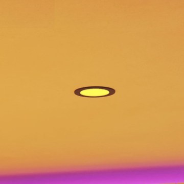 Eglo - LED RGBW prigušiva ugradna svjetiljka za kupaonicu LED/5W/230V 2700-6500K Ø 12 cm IP44 crna