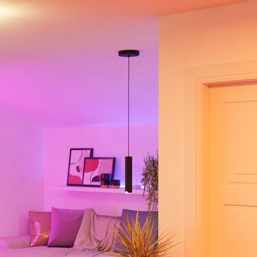 Eglo - LED RGBW Prigušivi luster na sajli LED/3,7W/230V 2700-6500K crna