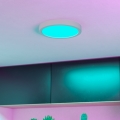 Eglo - LED RGBW prigušivo kupaonsko stropno svjetlo LED/11,2W/230V 2700-6500K Ø 21,1 cm IP44 bijela