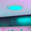 Eglo - LED RGBW prigušivo kupaonsko stropno svjetlo LED/14,3W/230V 2700-6500K pr. 27,8 cm IP44 bijela