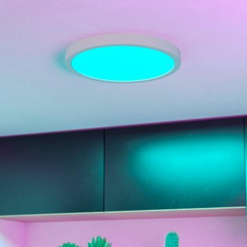 Eglo - LED RGBW prigušivo kupaonsko stropno svjetlo LED/14,3W/230V 2700-6500K pr. 27,8 cm IP44 bijela
