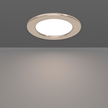 Eglo - LED RGBW prigušivo kupaonsko ugradno stropno svjetlo LED/5W/230V 2700-6500K Ø 12 cm IP44 matni krom