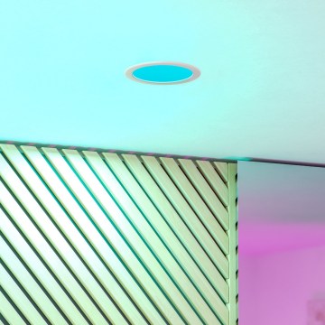 Eglo - LED RGBW Prigušivo kupaonsko ugradno stropno svjetlo LED/9,5W/230V 2700-6500K Ø 16,8 cm IP44 bijela