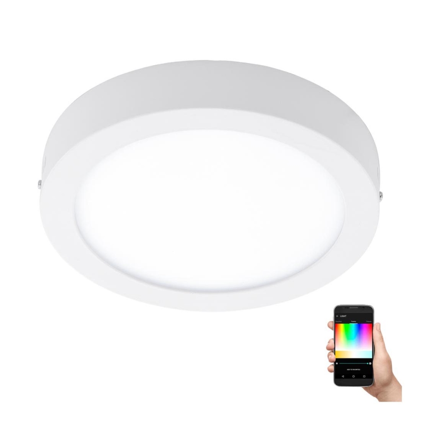 Eglo - LED RGBW prigušivo stropno svjetlo FUEVA-C LED/21W/230V, promjer 30 cm