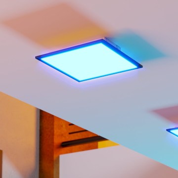 Eglo - LED RGBW Prigušivo stropno svjetlo LED/14W/230V 2700-6500K 30x30 cm crno