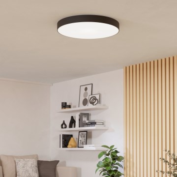 Eglo - LED RGBW prigušivo stropno svjetlo LED/36,5W/230V 2700-6500K, promjer 69 cm, crno
