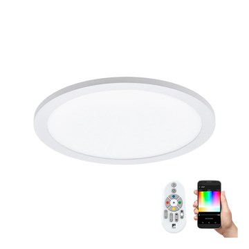 Eglo - LED RGBW prigušivo stropno svjetlo SARSINA-C LED/16W/230V + daljinski upravljač