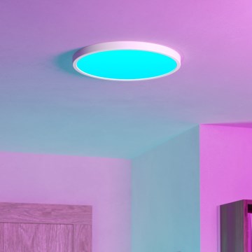 Eglo - LED RGBW Prigušivo stropno svjetlo za kupaonicu LED/17,5W/230V 2700-6500K prom. 38,9 cm IP44 bijela