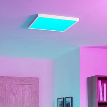 Eglo - LED RGBW prigušivo stropno svjetlo za kupaonicu LED/17,8W/230V 2700-6500K prom. 39 cm IP44 bijela