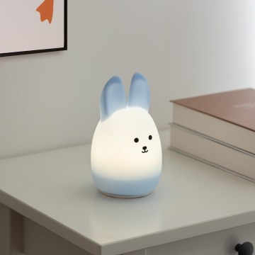 Eglo - LED RGBW Punjivo dječje noćno svjetlo na dodir LED/5W/5V 1200 mAh zec