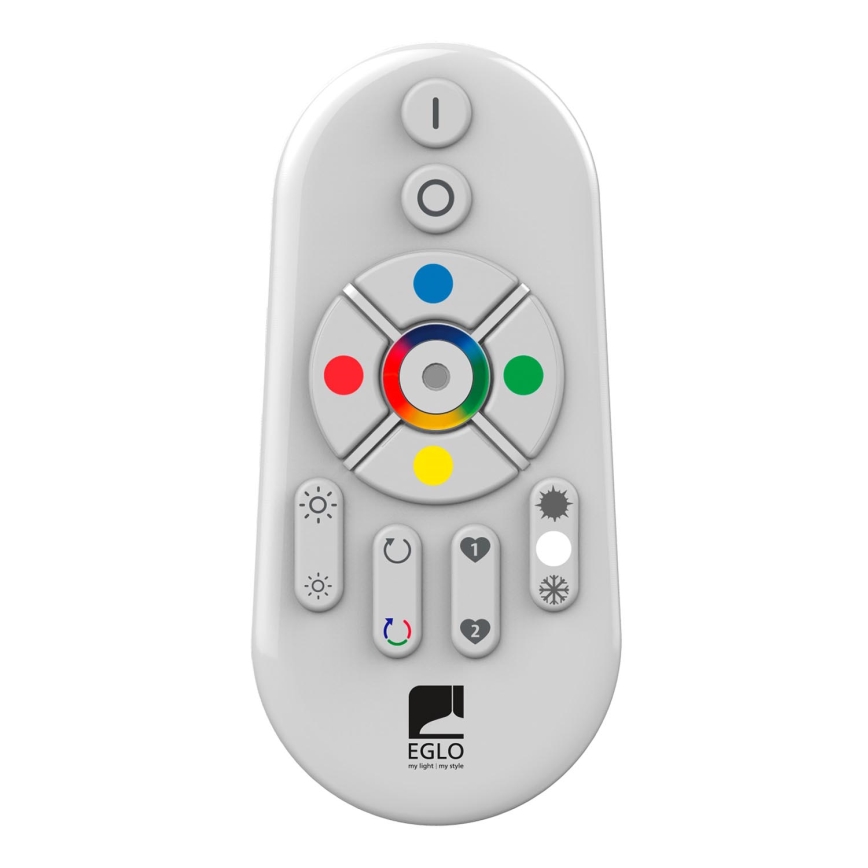 Eglo - LED RGBW s mogućnošću prigušivanja površinski montirani panel SALOBRENA-C WOOD LED/34W/230V 2700-6500K 34x124 cm tamno smeđa + daljinski upravljač