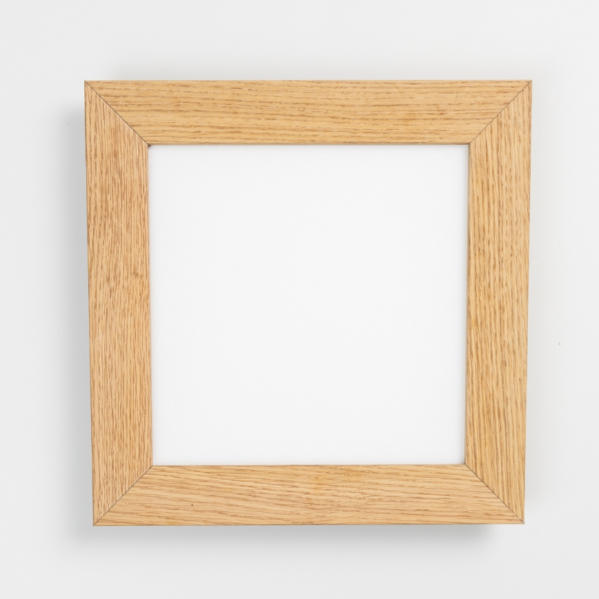 Eglo - LED RGBW panel za površinsku montažu s mogućnošću prigušivanja SALOBRENA-C WOOD LED/16W/230V 2700-6500K 34x34 cm smeđa + daljinski upravljač
