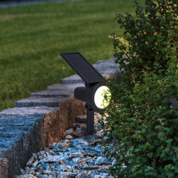 Eglo - LED RGBW solarna lampa s prigušivanjem LED/3W/4,5V IP44 crna + daljinski upravljač