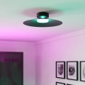 Eglo - LED RGBW stropna svjetiljka s prigušivanjem LED/15,5W/230V 2700-6500K promjer 45 cm crna