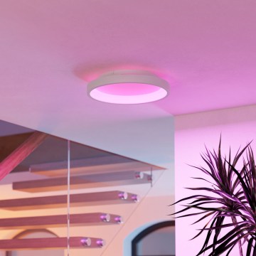 Eglo - LED RGBW stropna svjetiljka s prigušivanjem LED/19,6W/230V 2700-6500K promjer 35 cm bijela