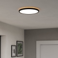 Eglo - LED RGBW stropna svjetiljka za kupaonicu s prigušivanjem LED/13,9W/230V 2700-6500K promjer 30 cm IP44 crna ZigBee
