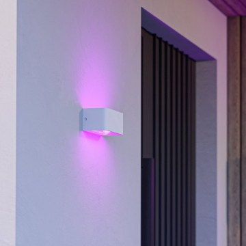 Eglo - LED RGBW vanjska zidna svjetiljka s mogućnošću prigušivanja LED/10W/230V 2700-6500K IP55 bijela