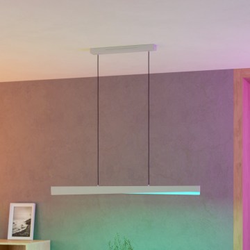 Eglo - LED RGBW viseći luster na sajli s mogućnošću prigušivanja LED/19W/230V 2700-6500K siva