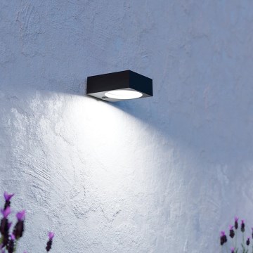 Eglo - LED solarna svjetiljka sa senzorom LED/6,5W/3,7V 2000 mAh crna