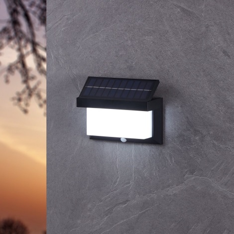 Eglo - LED Solarna zidna svjetiljka sa senzorom LED/3,84W/3,7V IP44