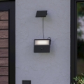 Eglo - LED solarno zidno svjetlo sa senzorom LED/6,7W/3,7V 2400 mAh IP44 crno