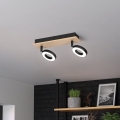 Eglo - LED spot svjetiljka 2xLED/4,2W/230V crna/smeđa