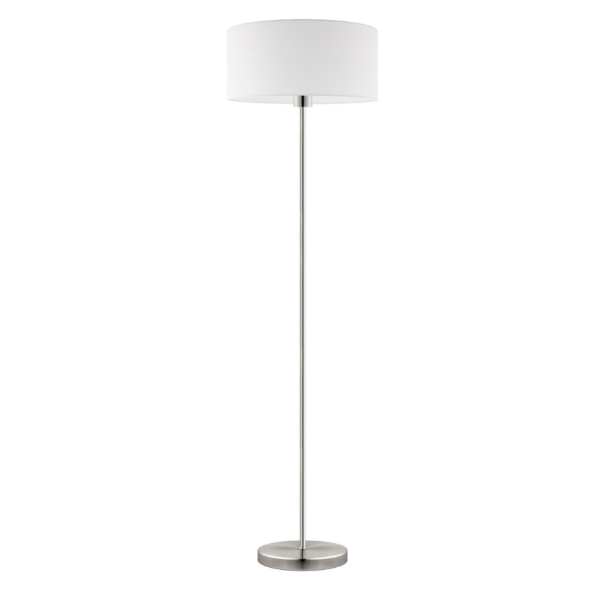 Eglo - LED Stajaća lampa TUNJA 1xE27/60W/230V mat krom/bijela