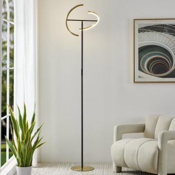 Eglo - LED stojeća lampa s mogućnošću prigušivanja 2xLED/8,8W/230V zlatna/crna