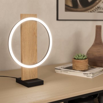 Eglo - LED Stolna lampa LED/12W/230V 3000K bež/crna
