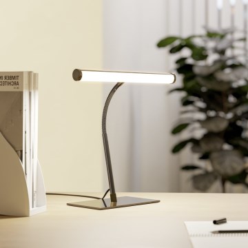 Eglo - LED stolna lampa s dodirnim upravljanjem i prigušivačem LED/5W/230V 2700/4000/6500K crni krom