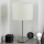 Eglo - LED  Stolna lampa TUNJA 1xE27/60W/230V 38,5 cm mat krom/bijela