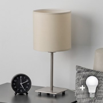 Eglo - LED stolna lampa TUNJA 1xE27/60W/230V krem