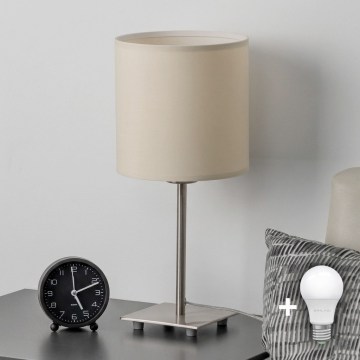 Eglo - LED stolna lampa TUNJA 1xE27/60W/230V kremasta