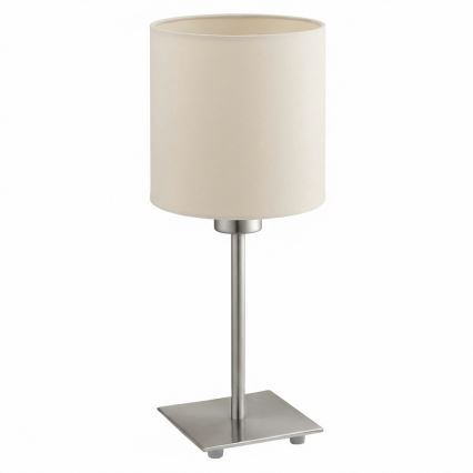 Eglo - LED stolna lampa TUNJA 1xE27/60W/230V kremasta
