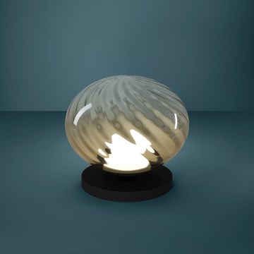 Eglo - LED stolna svjetiljka s mogućnošću prigušivanja LED/5,8W/230V 2200-6500K bež/zadimljena + daljinski upravljač