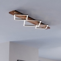 Eglo - LED stropna svjetiljka 2xLED/13W/230V + LED/16W crna/smeđa
