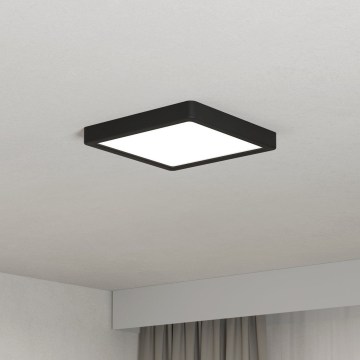 Eglo - LED stropna svjetiljka LED/10,5W/230V 2700/4000/6500K 22x22cm crna