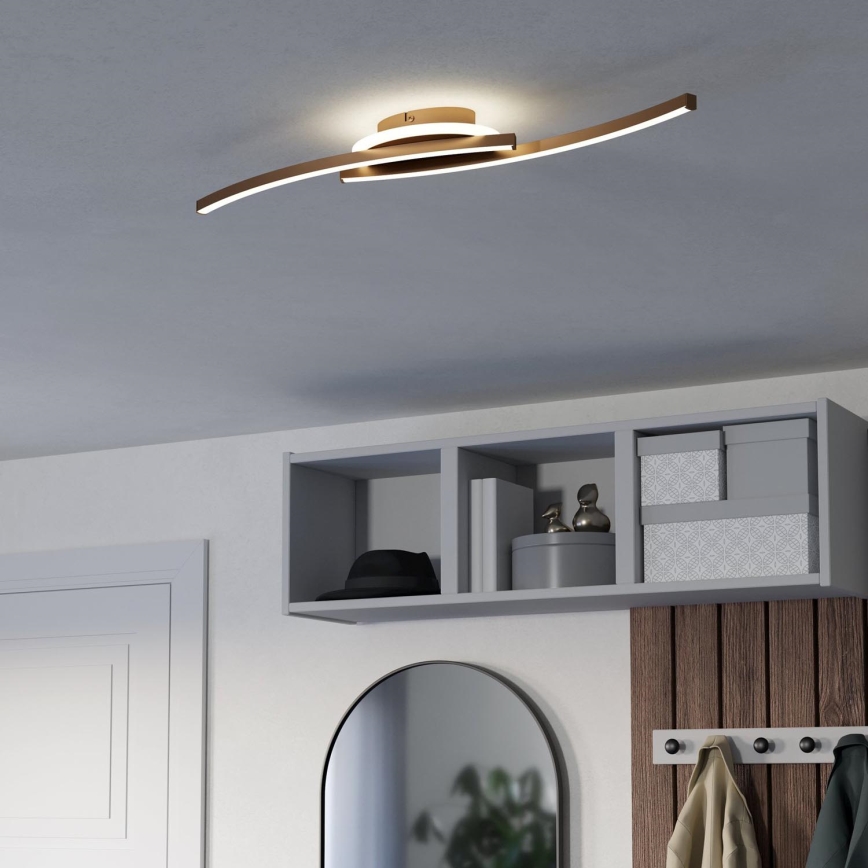 Eglo - LED Stropna svjetiljka LED/12W/230V 4000K bakrena