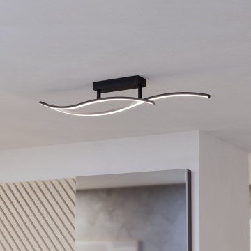 Eglo - LED Stropna svjetiljka LED/12W/230V 4000K crna