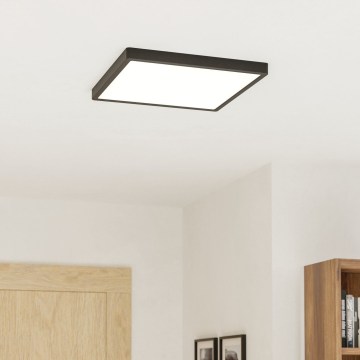 Eglo - LED Stropna svjetiljka LED/17,5W/230V 2700/4000/6500K 39x39 cm crna