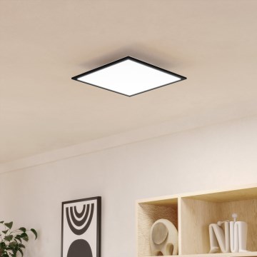 Eglo - LED stropna svjetiljka LED/18,8W/230V 2700/4000/6500K 40x40 cm crna