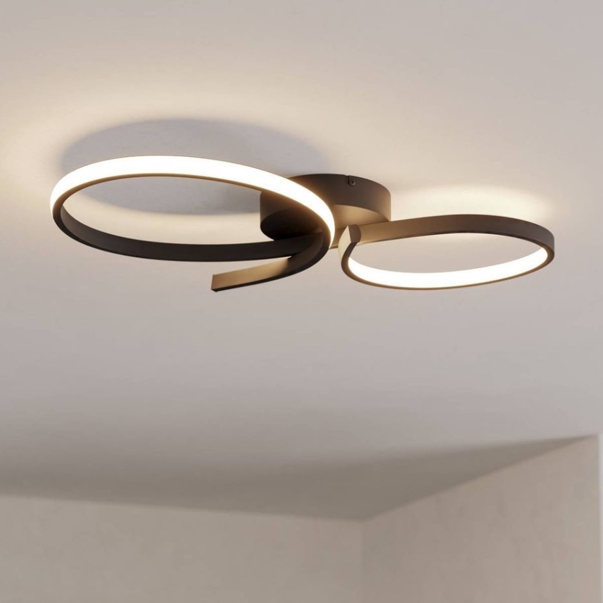 Eglo - LED Stropna svjetiljka LED/21W/230V 3000K crna