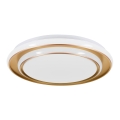 Eglo - LED stropna svjetiljka LED/24W/230V 2700/4000/6500K prom. 40 cm zlatna